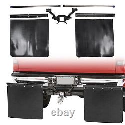 00108 Mud Guards Heavy-Duty Adjustable Mud Flap System for 2 Receiver Hitch