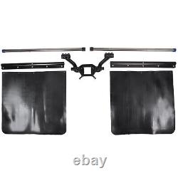 00108 Mud Guards Heavy-Duty Adjustable Mud Flap System for 2 Receiver Hitch