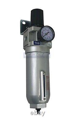 1/2 Npt, Heavy Duty Industrial Filter Regulator Air Compressor, Auto Drain
