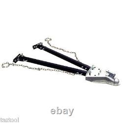 5000 LB Adjustable Bumper Mount Tow Bar With Chain Towing Truck Trailer Car
