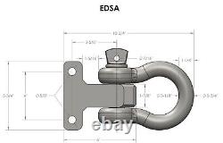 Adjustable Shackle Attachment for Bulletproof Hitches Solid Steel