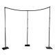 Black 11 Ft Adjustable Heavy Duty Curved Pipe And Drape Backdrop Support Kit