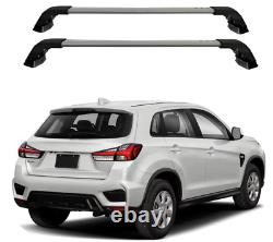 Crossbars Fits 2018 2022 Mitsubish-i Eclipse Cross Naked Rooftop SILVER