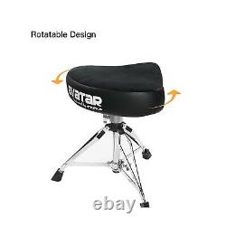 HXW Heavy Duty Drum Throne Seat Rotatable and Height Adjustable for Comfortab