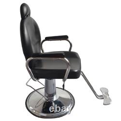 Heavy Duty 360Degree Swivel Reclining Hydraulic Barber Chair Adjustable Headrest