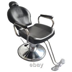 Heavy Duty 360Degree Swivel Reclining Hydraulic Barber Chair Adjustable Headrest
