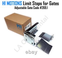 Heavy Duty Adjustable Slide Gate Receiver Latch Steel Gate Limit Stop Lot of 3