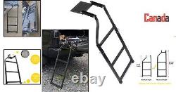 Heavy-Duty Adjustable Tailgate Ladder 5 Heights Pickup Truck Accessories