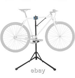 Heavy Duty Bicycle Repair Stand With Adjustable Telescoping Stand & Handlebar Rod