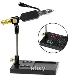 Heavy Duty Black Fly Tying Vise with Adjustable Jaws and 360 Degree Rotation