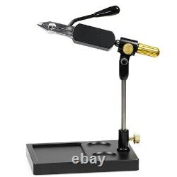 Heavy Duty Black Fly Tying Vise with Adjustable Jaws and 360 Degree Rotation