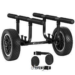Heavy Duty Kayak Cart with Adjustable Width for Rough Terrain, 450 Lb Weight