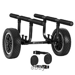 Heavy Duty Kayak Cart with Adjustable Width for Rough Terrain, 450 Lb Weight
