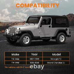 Heavy Duty Rear Upper Adjustable Control Arm Set for Jeep Wrangler TJ 1997-2006
