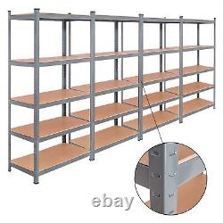 Heavy Duty Steel 71 5 Level Garage Shelf Metal Storage Adjustable Shelves Unit