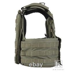 KRYDEX CPC Plate Carrier Tactical Heavy Duty Vest Quick Release MOLLE Green