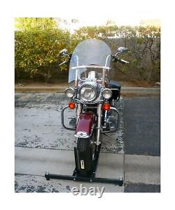 MaxxHaul 70271 Adjustable Motorcycle Wheel Chock Stand Heavy Duty 1800lb Weig
