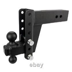 New Bulletproof Hitches 3 Adjustable Heavy Duty 6 Drop Dual Ball Trailer Hitch