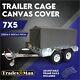 Superior 7x5 Trailer Cage Canvas Cover (900mm) Heavy Duty Adjustable Frame