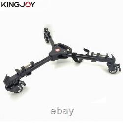 Tripod Dolly Photography Heavy Duty With Wheels Adjustable Leg Mounts For DSLR