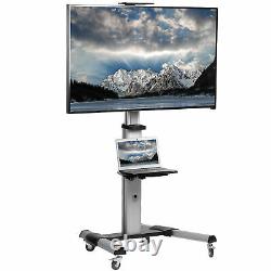 VIVO Heavy Duty TV Cart for Flat Screen Panel Mobile Stand fits 32 to 83